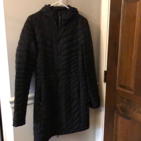 North face quilted hooded jacket